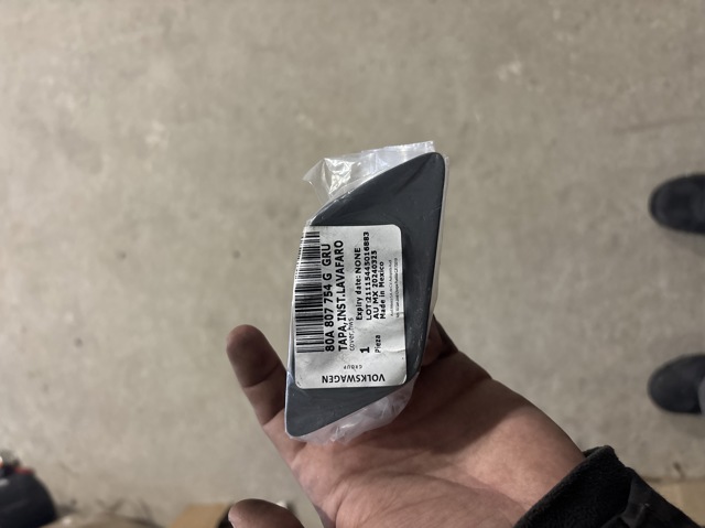 80A807754GGRU VAG Tapa de boquilla lavafaros delantero