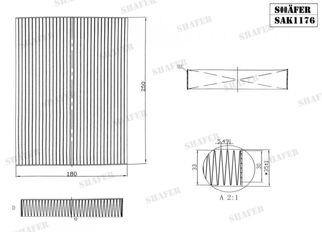 Comprar SAK1176 Shafer Filtro de aire del habitáculo