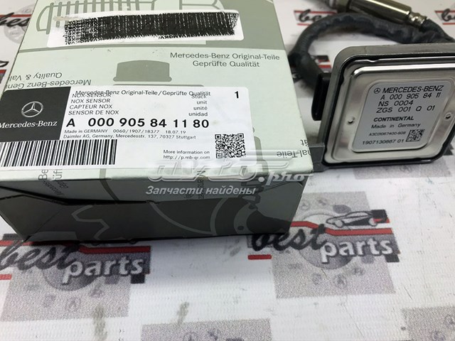 Sensor de óxidos de nitrógeno NOx trasero A000905841180 Mercedes