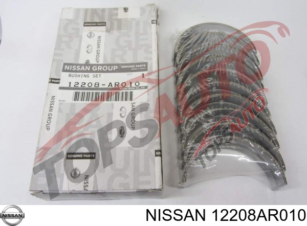 Juego de cojinetes de cigüeñal, cota de reparación (+0,25 mm) 12208AR010 Nissan/Infiniti