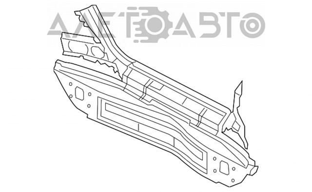 2116400871 Mercedes panel trasero de maletero