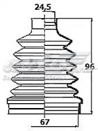 BCB6160 Borg&beck fuelle, árbol de transmisión delantero interior derecho