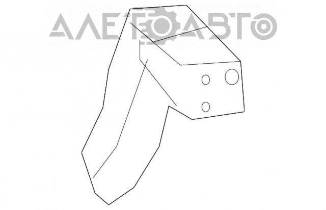 K68244463AB Fiat/Alfa/Lancia Soporte exterior izquierdo del parachoques trasero