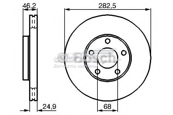 19-0757SPORT Maxgear freno de disco delantero