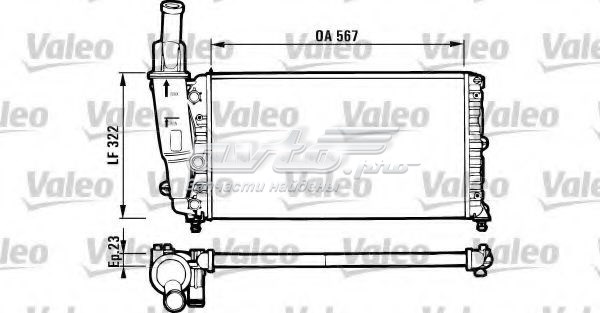 Radiador refrigeración del motor VALEO 731562