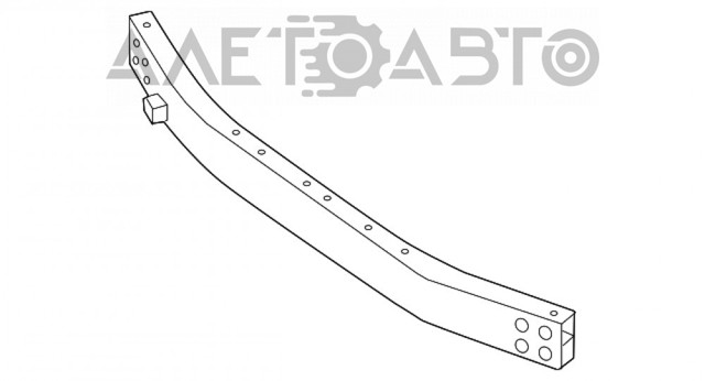 620309UF2A Nissan refuerzo parachoque delantero