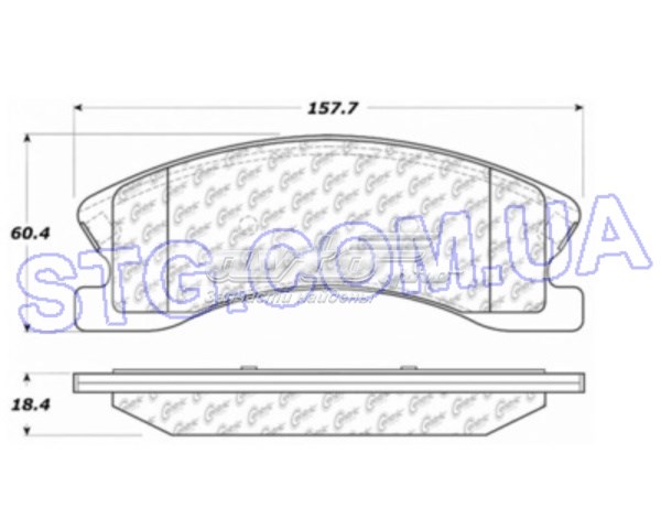 10209450 Centric Parts pastillas de freno delanteras