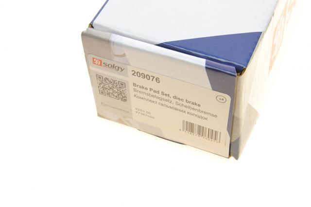 Comprar 209076 Solgy Pastillas delanteras de freno