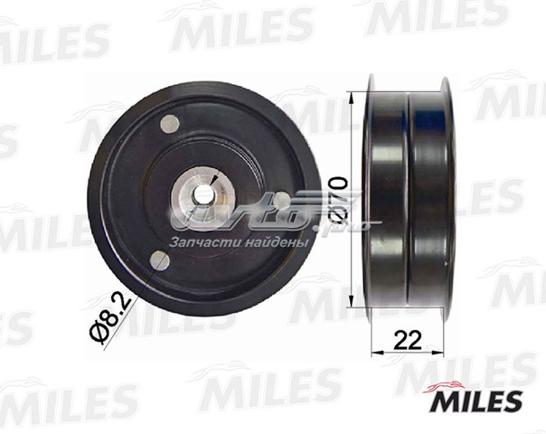 AG03031 Miles polea inversión / guía, correa poli v