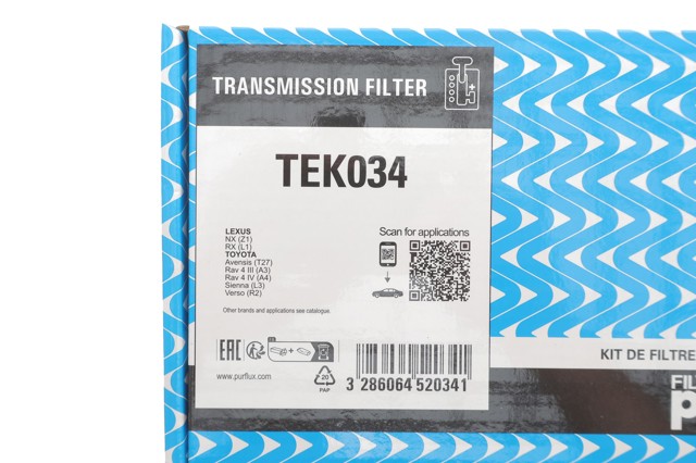 Filtro de transmisión automática Purflux TEK034 precio, desde 30,39 EUR