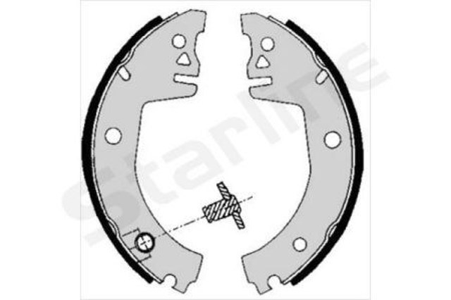 Zapatas de freno traseras Starline BC05780