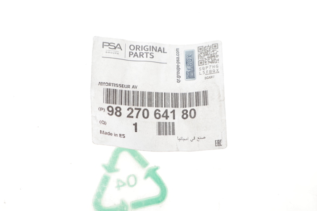 9827064180 Peugeot/Citroen Amortiguador eje delantero derecha