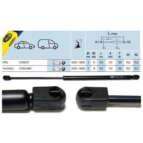 GS0143 Magneti Marelli Amortiguador de porton