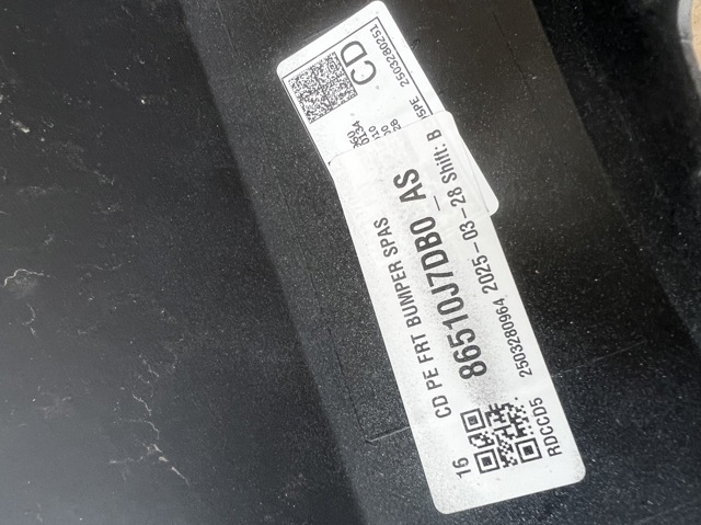 Paragolpes 86511J7DA0 Hyundai/Kia