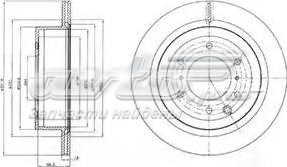 BG4263 Delphi disco de freno trasero