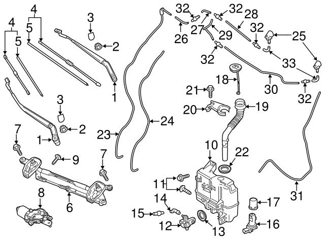  Deposito de limpiaparabrisas Mazda 6 