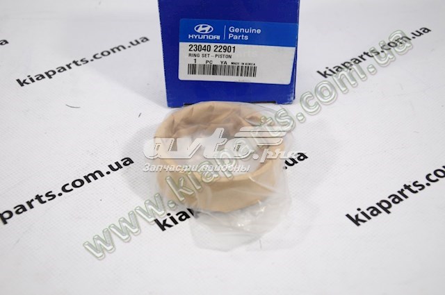 Juego de aros de pistón de motor, cota de reparación +0,25 mm HYUNDAI 2304022901