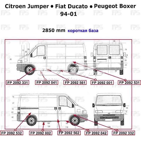 Chapa de acceso derecha Citroen Jumper (244)