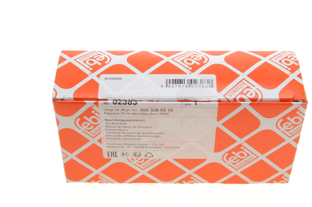 Rótula interior de la barra de dirección Febi 2383 precio, desde 12,81 EUR