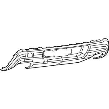 K68408085AA Fiat/Alfa/Lancia listón embellecedor/protector, parachoques trasero