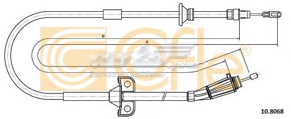 3524200 Volvo cable de freno de mano trasero derecho/izquierdo