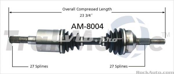 Comprar AM8004 Trakmotive/Surtrack Semieje delantero izquierdo