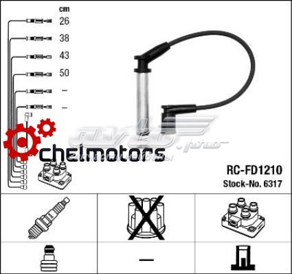 RC-FD1210 NGK juego de cables de encendido