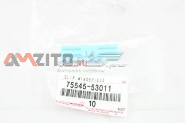 7554553010 Toyota clips de fijación de moldura de parabrisas