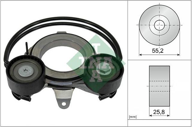 534091010 INA Tensor de correa auxiliar