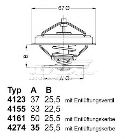 Termostato WAHLER 427492D