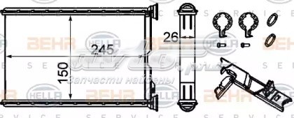 Radiador de calefacción VAN WEZEL 06006342