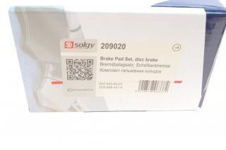 209020 Solgy Pastillas freno traseras