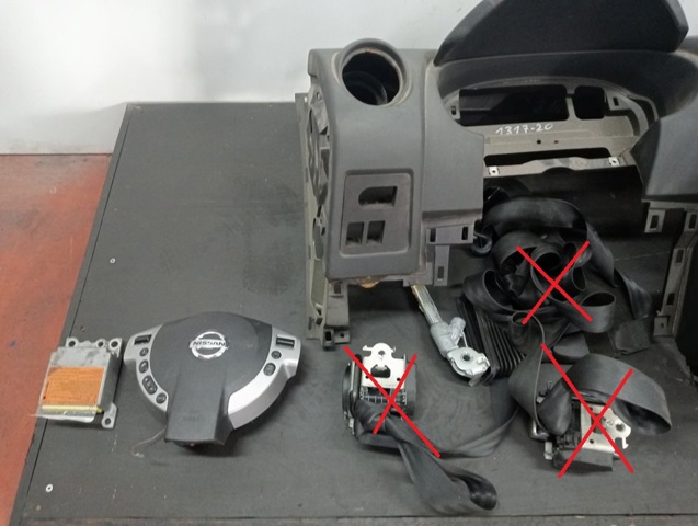 Módulo de control de airbag 98820JD10A Nissan/Infiniti