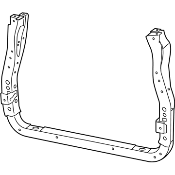 5156114AA Chrysler soporte de radiador inferior (panel de montaje para foco)