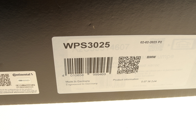 Bomba de agua WPS3025 Continental/Siemens
