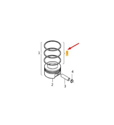 31493196 Volvo Juego de aros de pistón para motor, sobremedida (+0,25 mm)