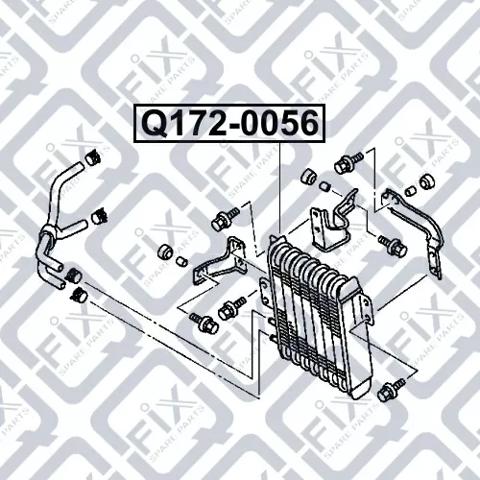 Q172-0056 Q-fix radiador enfriador de la transmision/caja de cambios