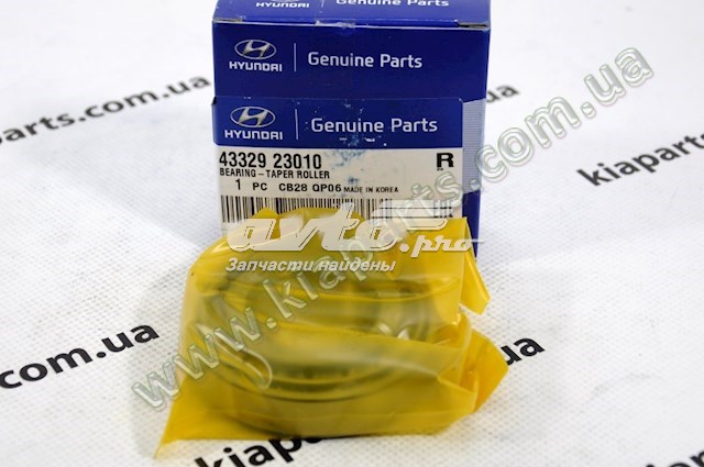 Cojinete de diferencial, eje delantero HYUNDAI 4332923010