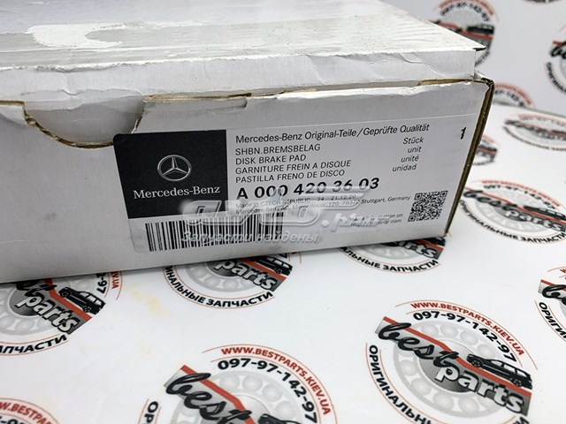 Pastillas freno delanteras Mercedes A0004203603 precio, desde 86,23 EUR