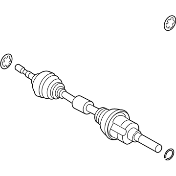 Árbol de transmisión delantero izquierdo para Lincoln NAUTILUS 