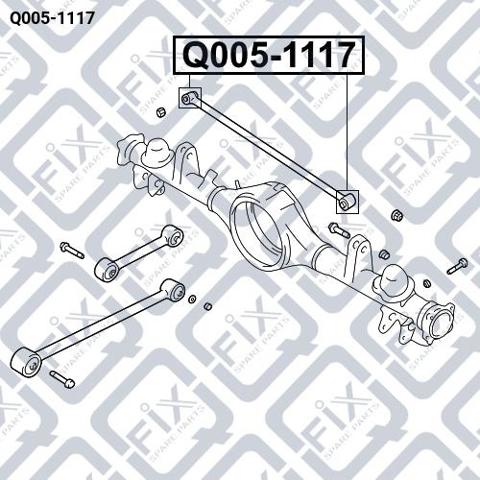 Q0051117 Q-fix Silentblock de brazo transversal de suspensión trasera