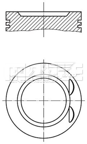 011 73 00 Knecht-Mahle pistón completo para 1 cilindro, std