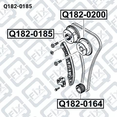 Comprar Q1820185 Q-fix Engranaje del árbol de levas de escape