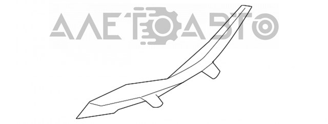 Rejilla de limpiaparabrisas izquierda para Mazda CX-5 (KE)