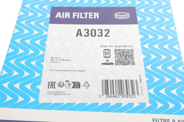 Comprar A3032 Purflux Filtro de aire