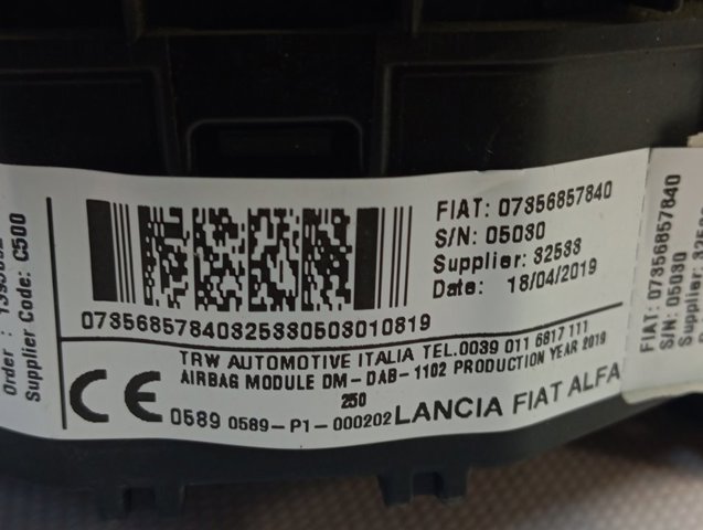 1671044080 Peugeot/Citroen Airbag de volante