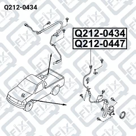 Sensor ABS delantero derecho Q2120434 Q-fix