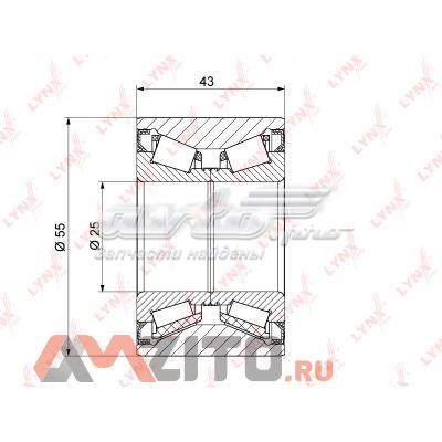 WB1298 Lynxauto cojinete de rueda trasero