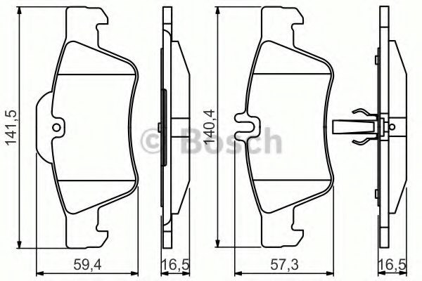 986495248 Bosch pastillas de freno traseras