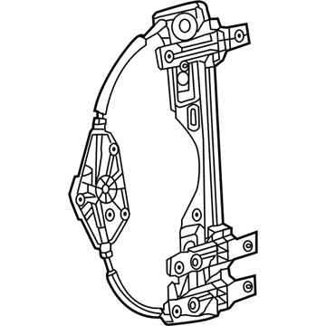 68292133AA Chrysler mecanismo de elevalunas, puerta trasera izquierda